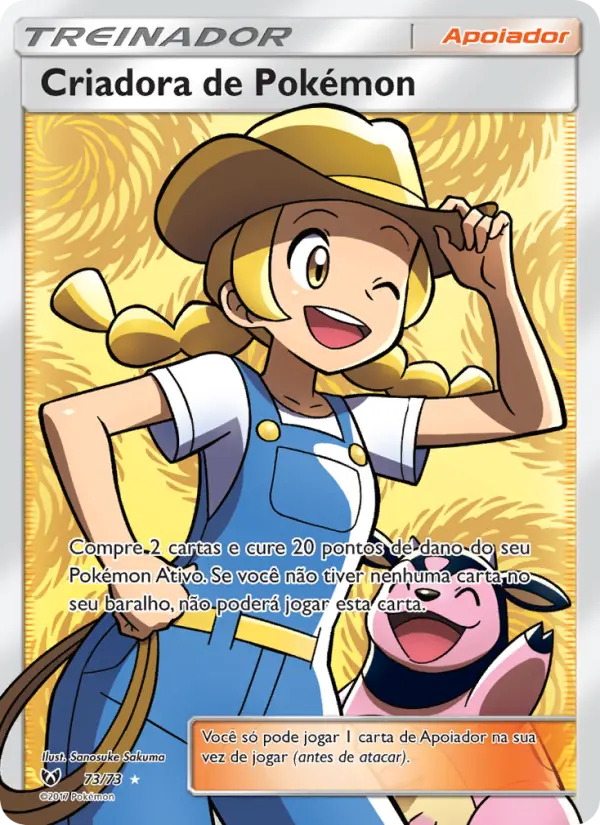 Carta Criadora de Pokémon, número 73/73 da coleção Lendas Luminescentes