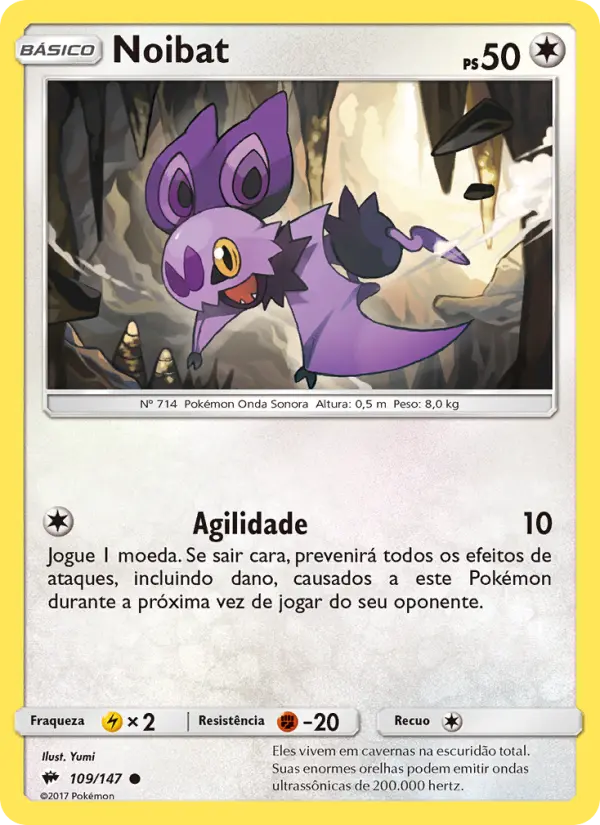 Carta Noibat, número 109/147 da coleção Sombras Ardentes
