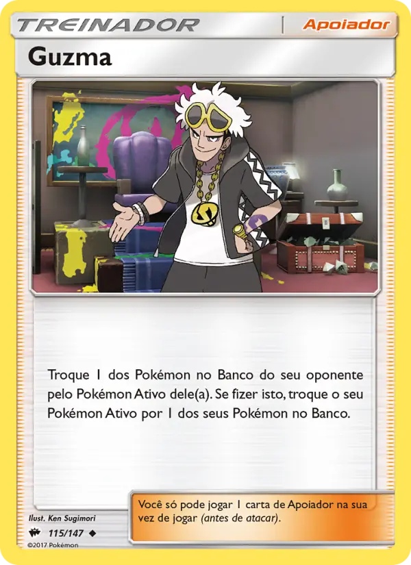 Carta Guzma, número 115/147 da coleção Sombras Ardentes