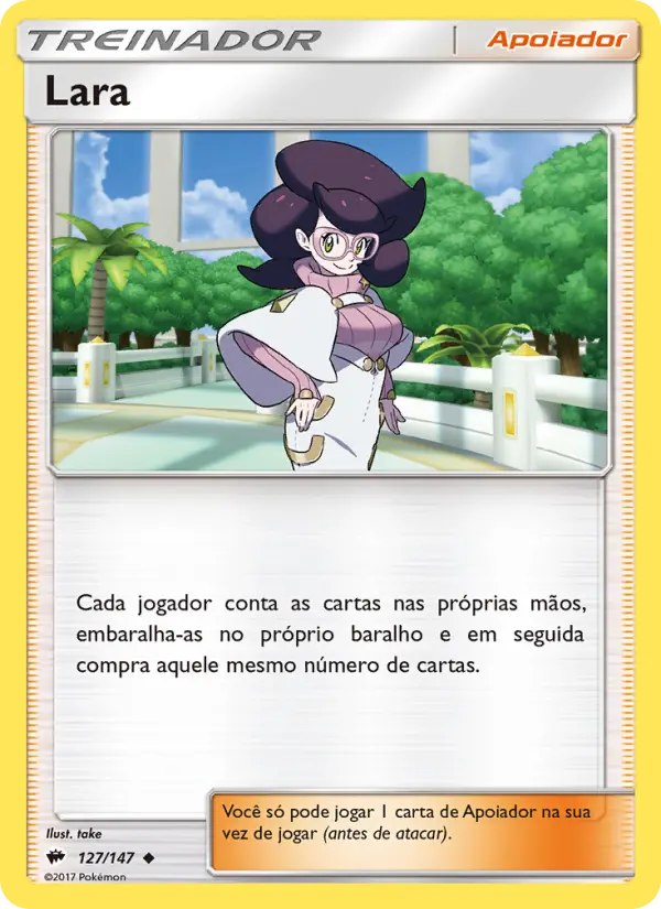 Carta Lara, número 127/147 da coleção Sombras Ardentes