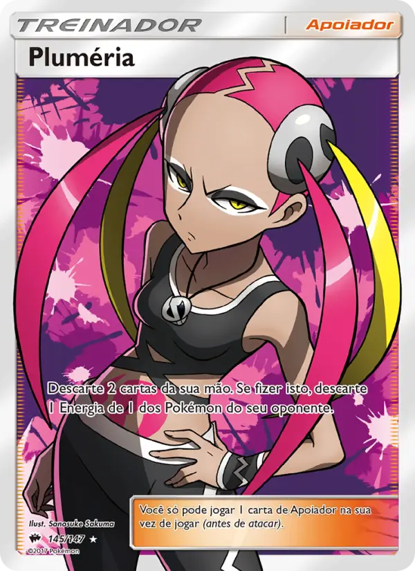 Carta Pluméria, número 145/147 da coleção Sombras Ardentes