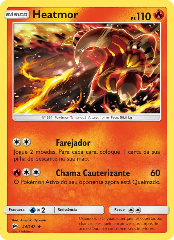 Carta Heatmor, número 24/147 da coleção Sombras Ardentes