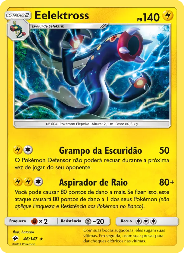 Carta Eelektross, número 46/147 da coleção Sombras Ardentes