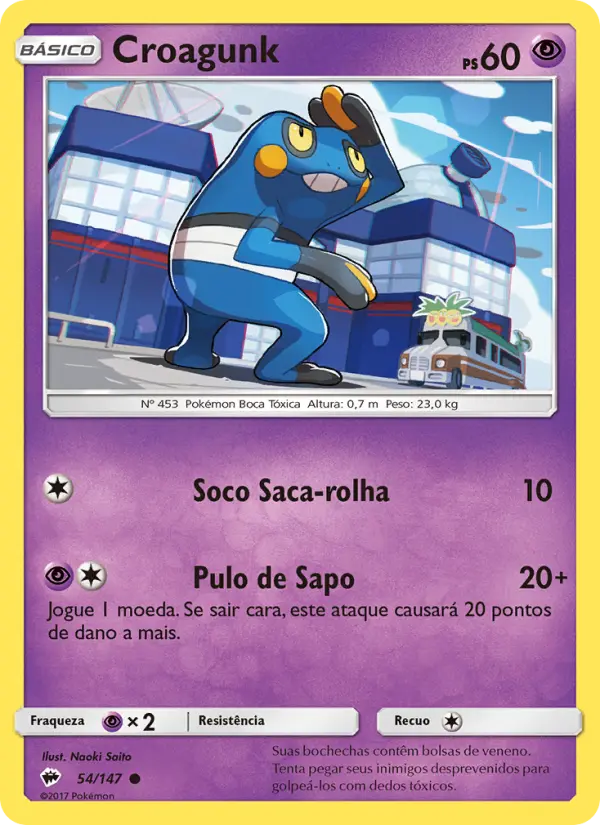 Carta Croagunk, número 54/147 da coleção Sombras Ardentes