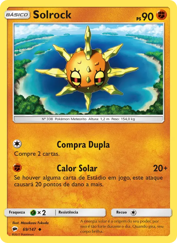 Carta Solrock, número 69/147 da coleção Sombras Ardentes