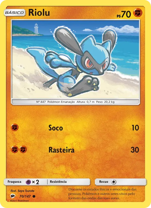 Carta Riolu, número 70/147 da coleção Sombras Ardentes