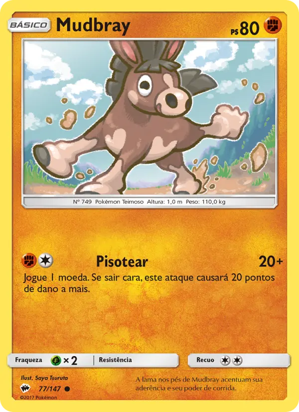 Carta Mudbray, número 77/147 da coleção Sombras Ardentes