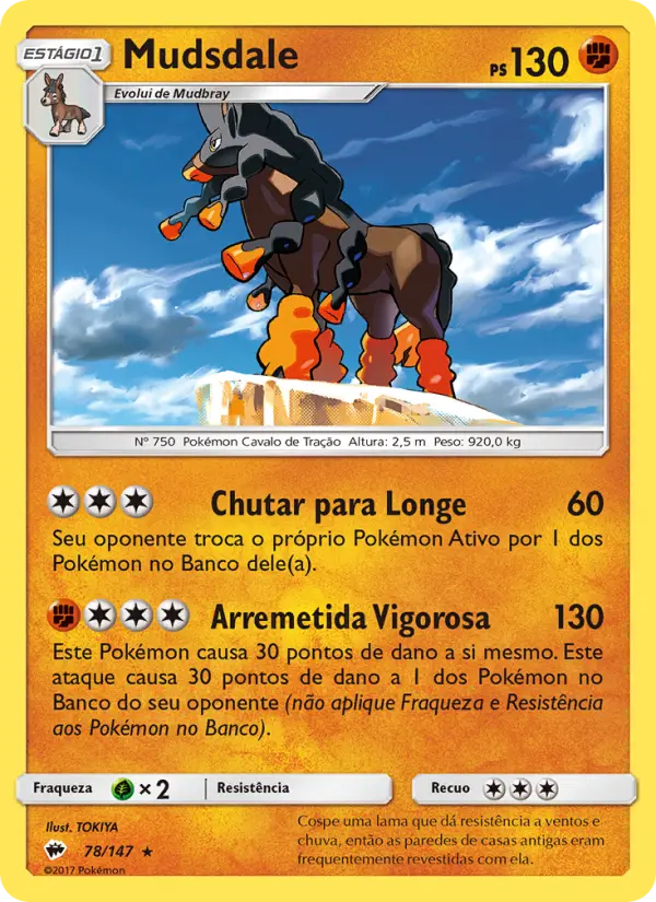 Carta Mudsdale, número 78/147 da coleção Sombras Ardentes