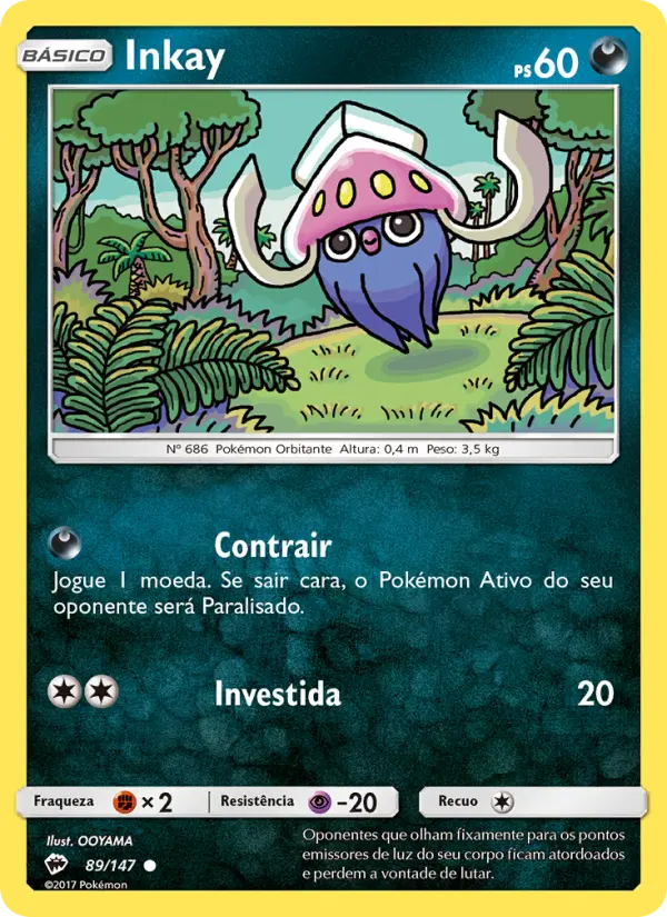 Carta Inkay, número 89/147 da coleção Sombras Ardentes