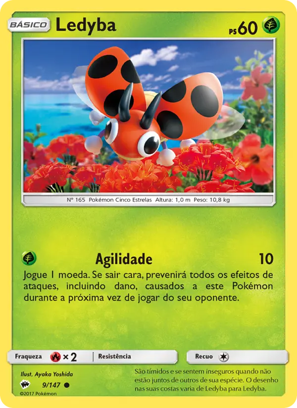 Carta Ledyba, número 9/147 da coleção Sombras Ardentes