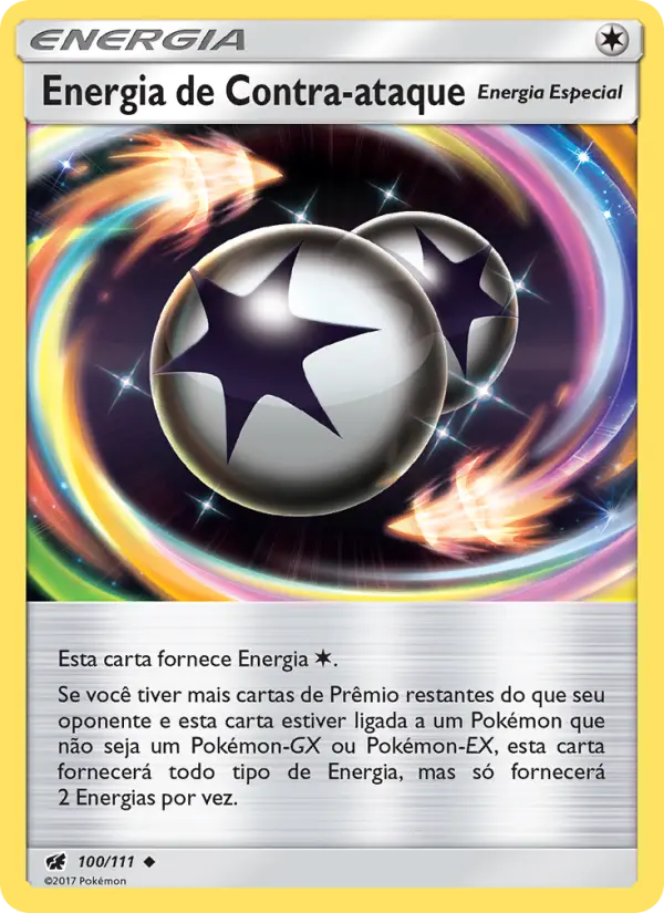 Carta Energia de Contra-ataque, número 100/111 da coleção Invasão Carmim
