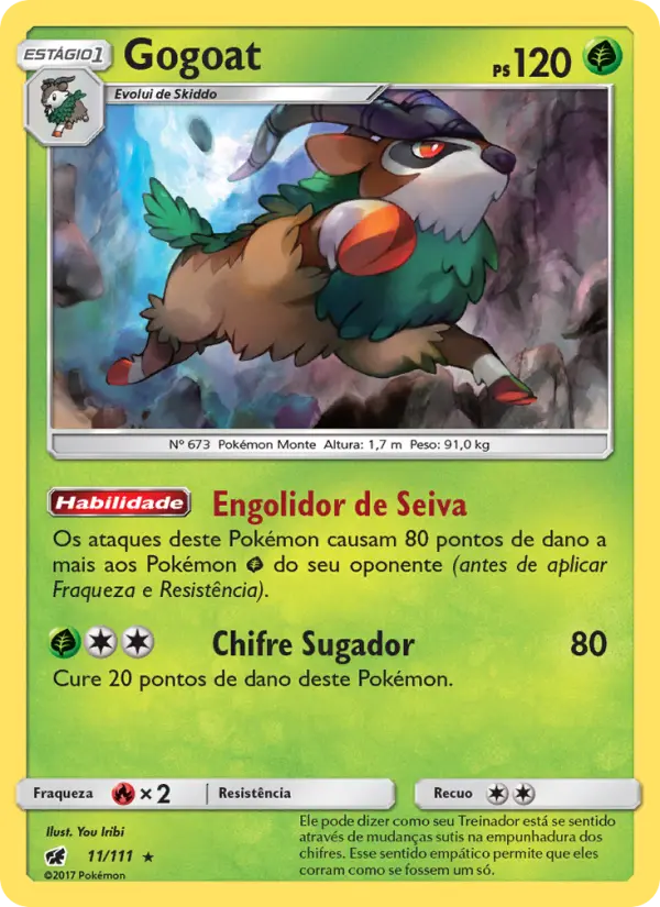 Carta Gogoat, número 11/111 da coleção Invasão Carmim