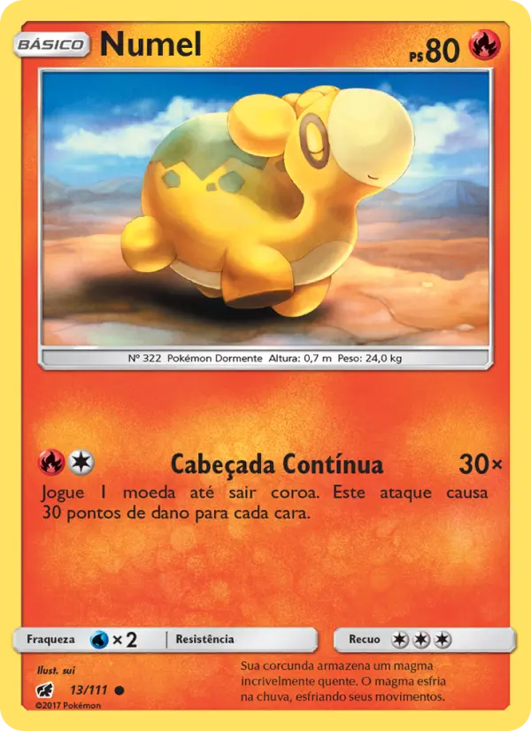 Carta Numel, número 13/111 da coleção Invasão Carmim