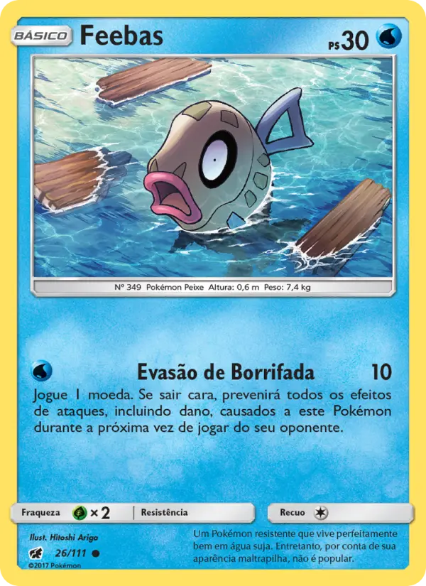 Carta Feebas, número 26/111 da coleção Invasão Carmim