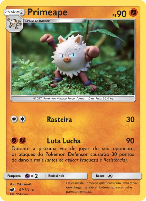 Carta Primeape, número 51/111 da coleção Invasão Carmim