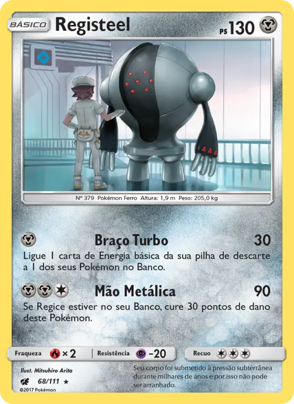Carta Registeel, número 68/111 da coleção Invasão Carmim