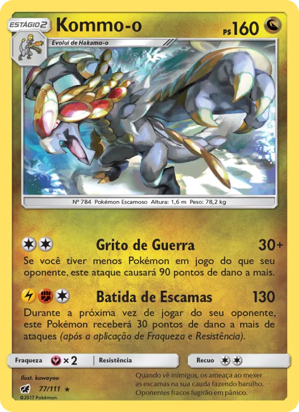 Carta Kommo-o, número 77/111 da coleção Invasão Carmim