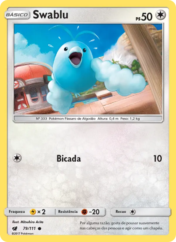 Carta Swablu, número 79/111 da coleção Invasão Carmim