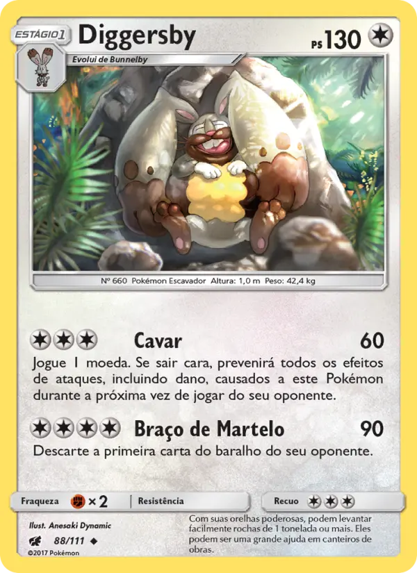 Carta Diggersby, número 88/111 da coleção Invasão Carmim