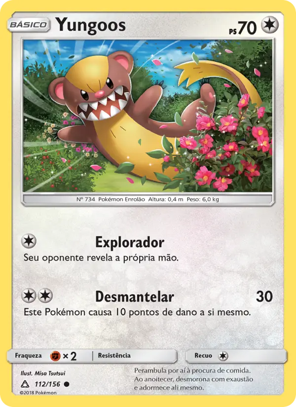 Carta Yungoos, número 112/156 da coleção Ultra Prisma
