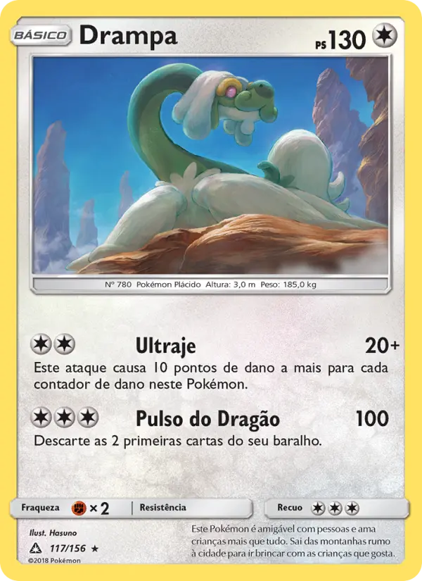 Carta Drampa, número 117/156 da coleção Ultra Prisma