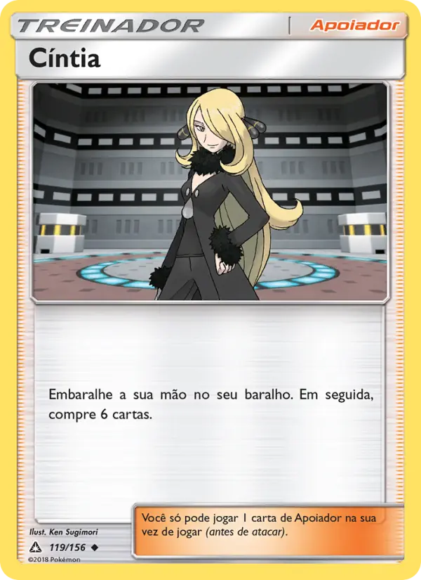 Carta Cíntia, número 119/156 da coleção Ultra Prisma