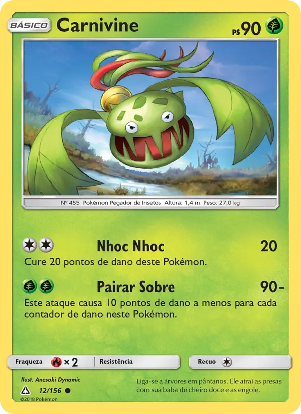 Carta Carnivine, número 12/156 da coleção Ultra Prisma