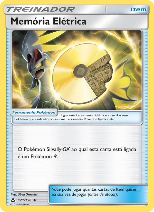 Carta Memória Elétrica, número 121/156 da coleção Ultra Prisma