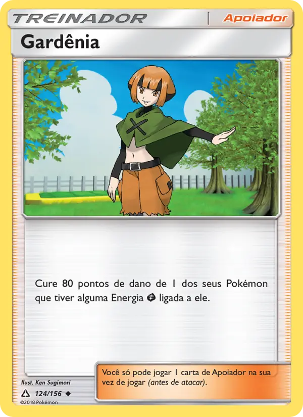 Carta Gardênia, número 124/156 da coleção Ultra Prisma