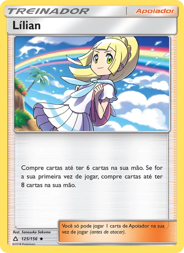 Carta Lílian, número 125/156 da coleção Ultra Prisma