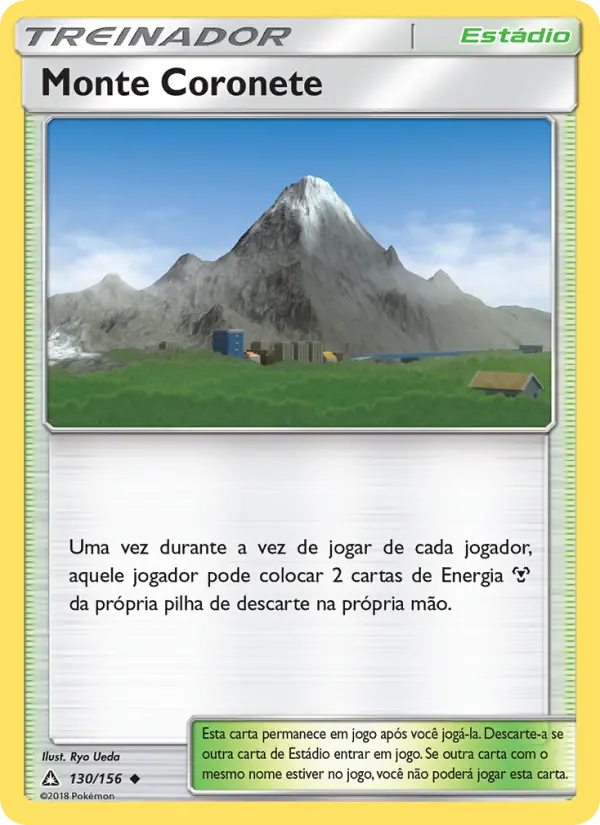 Carta Monte Coronete, número 130/156 da coleção Ultra Prisma