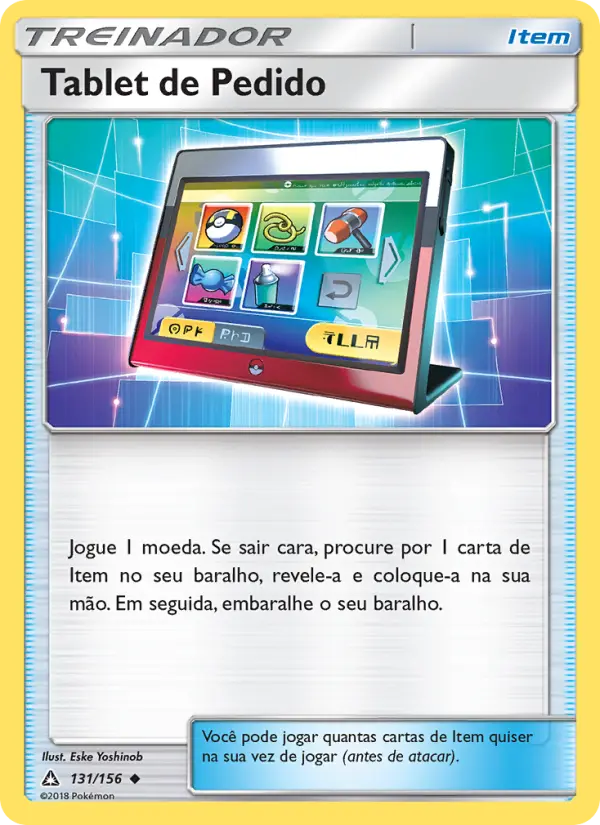Carta Tablet de Pedido, número 131/156 da coleção Ultra Prisma