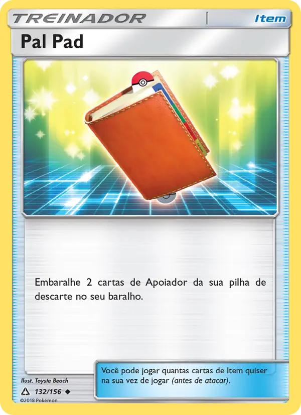 Carta Pal Pad, número 132/156 da coleção Ultra Prisma
