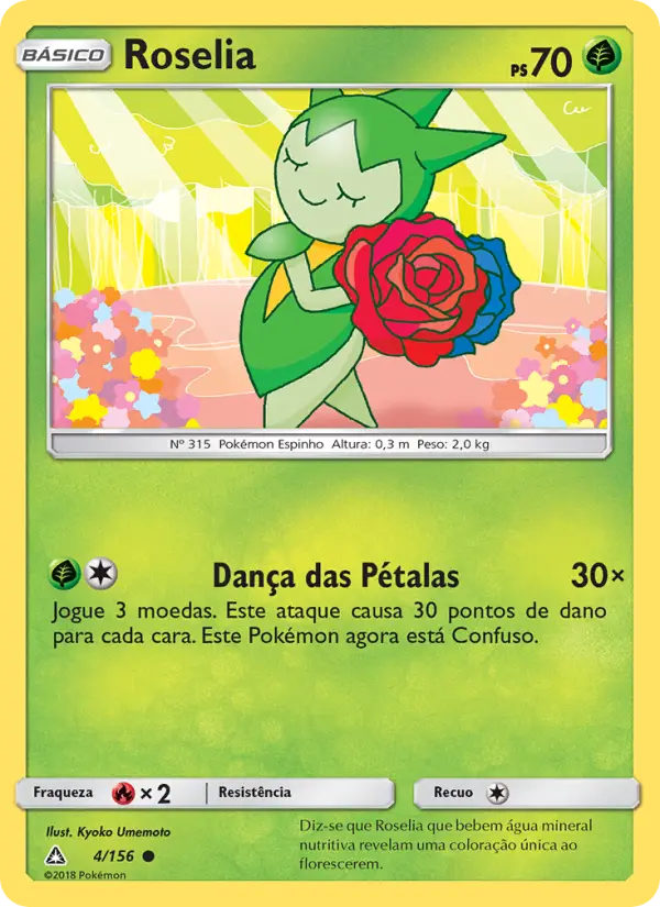 Carta Roselia, número 4/156 da coleção Ultra Prisma
