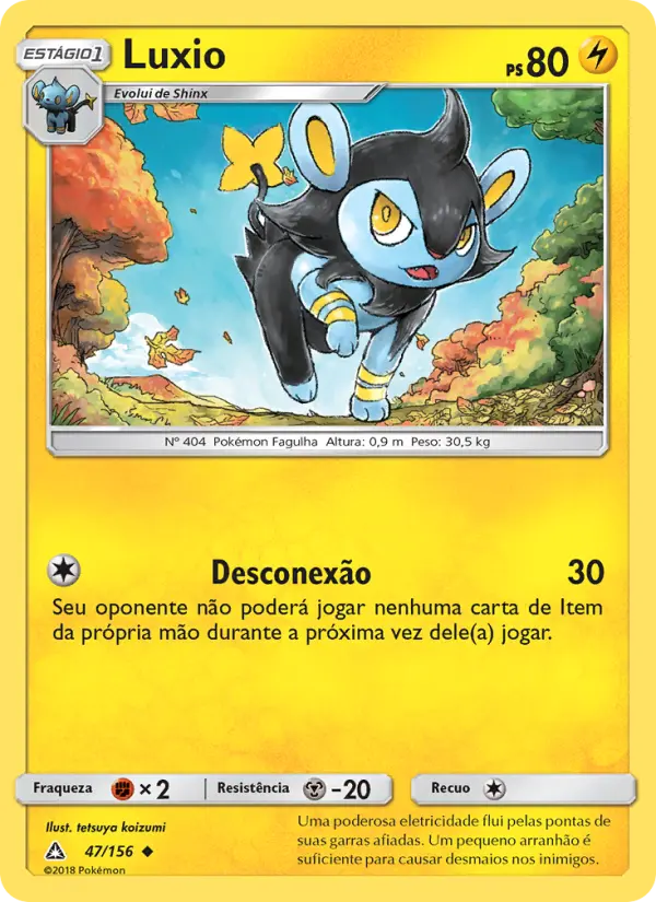Carta Luxio, número 47/156 da coleção Ultra Prisma