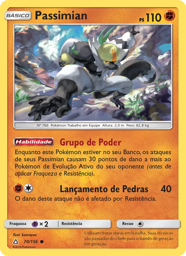 Carta Passimian, número 70/156 da coleção Ultra Prisma