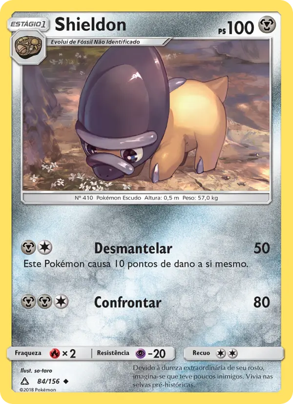 Carta Shieldon, número 84/156 da coleção Ultra Prisma