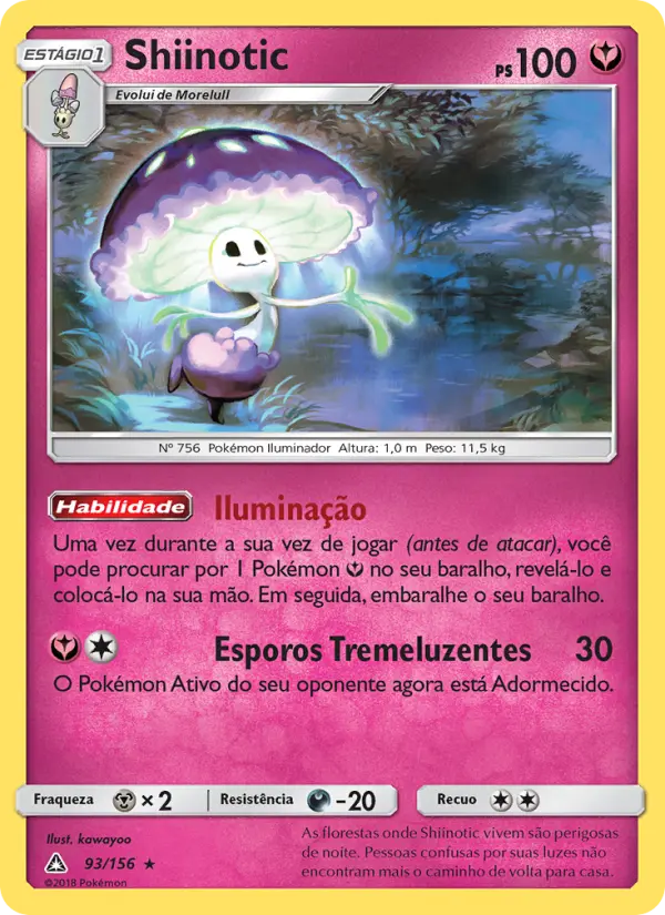 Carta Shiinotic, número 93/156 da coleção Ultra Prisma