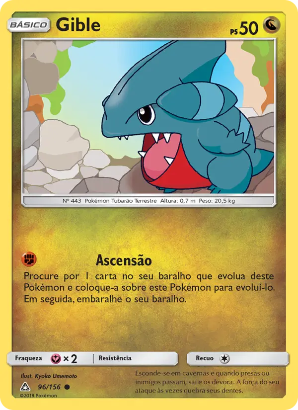 Carta Gible, número 96/156 da coleção Ultra Prisma