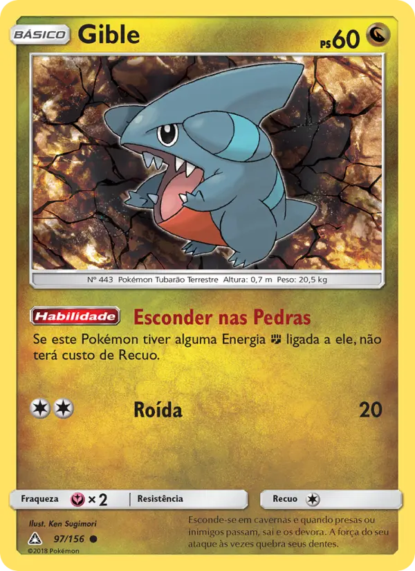 Carta Gible, número 97/156 da coleção Ultra Prisma
