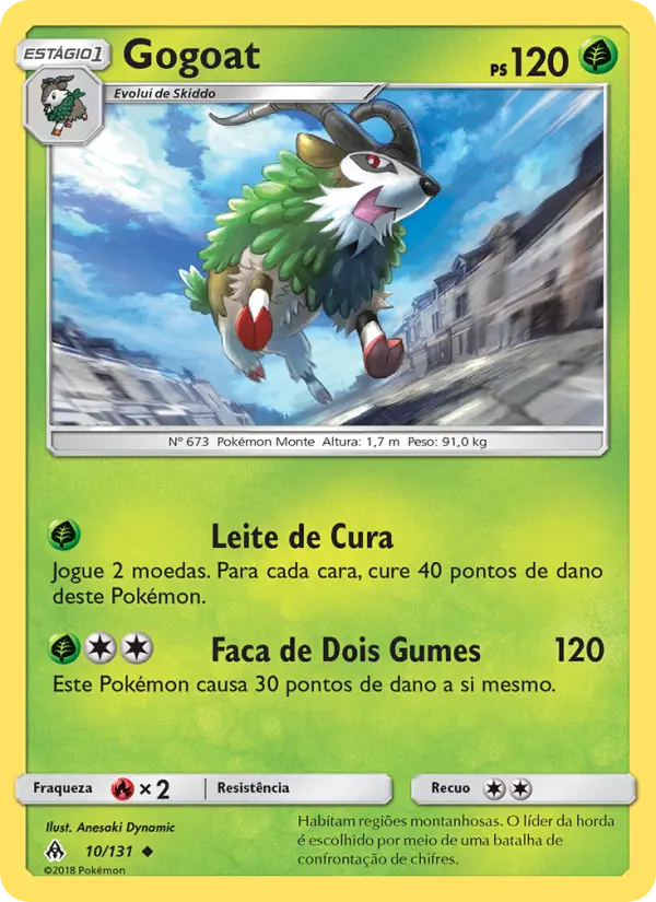 Carta Gogoat, número 10/131 da coleção Luz Proibida