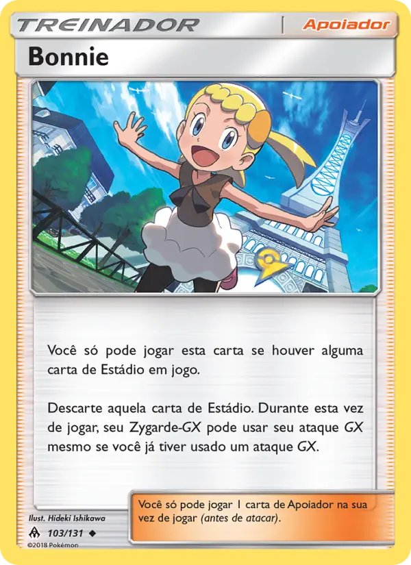 Carta Bonnie, número 103/131 da coleção Luz Proibida