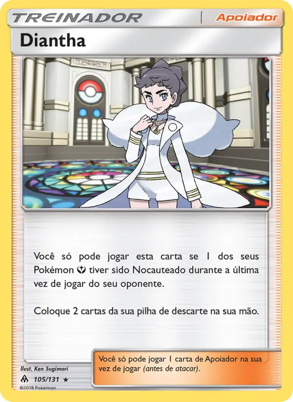 Carta Diantha, número 105/131 da coleção Luz Proibida