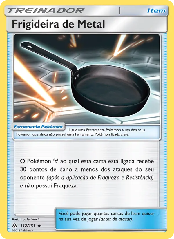Carta Frigideira de Metal, número 112/131 da coleção Luz Proibida