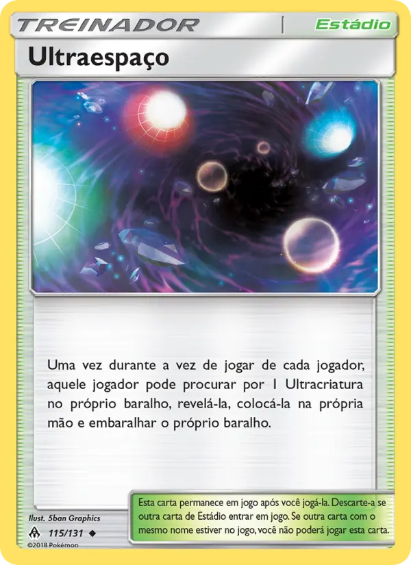 Carta Ultraespaço, número 115/131 da coleção Luz Proibida