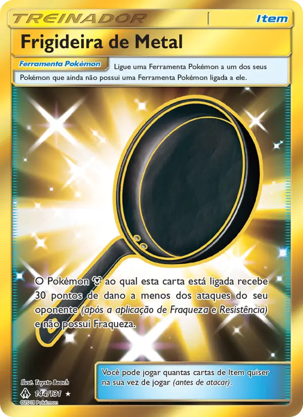Carta Frigideira de Metal, número 144/131 da coleção Luz Proibida