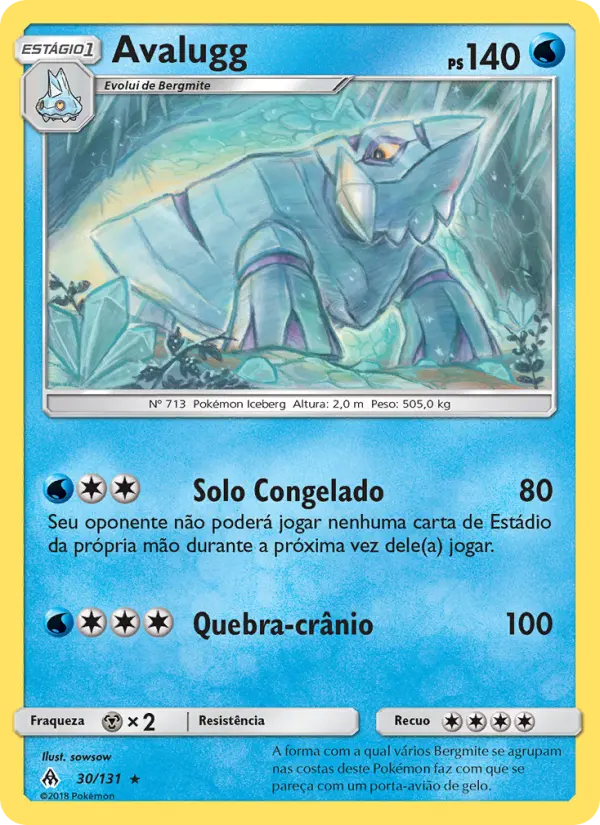Carta Avalugg, número 30/131 da coleção Luz Proibida