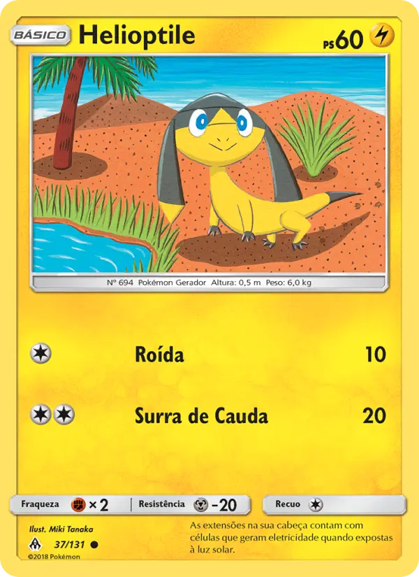Carta Helioptile, número 37/131 da coleção Luz Proibida