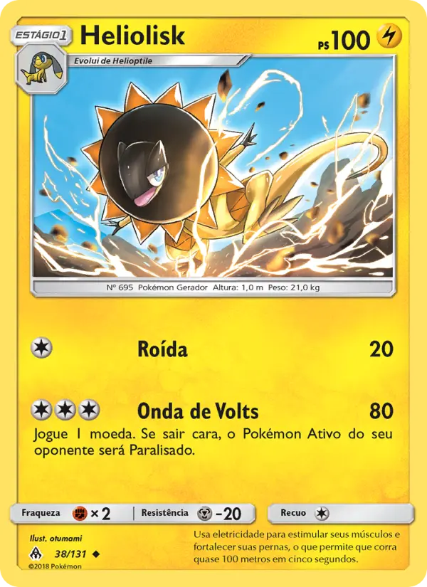 Carta Heliolisk, número 38/131 da coleção Luz Proibida