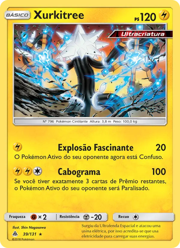 Carta Xurkitree, número 39/131 da coleção Luz Proibida